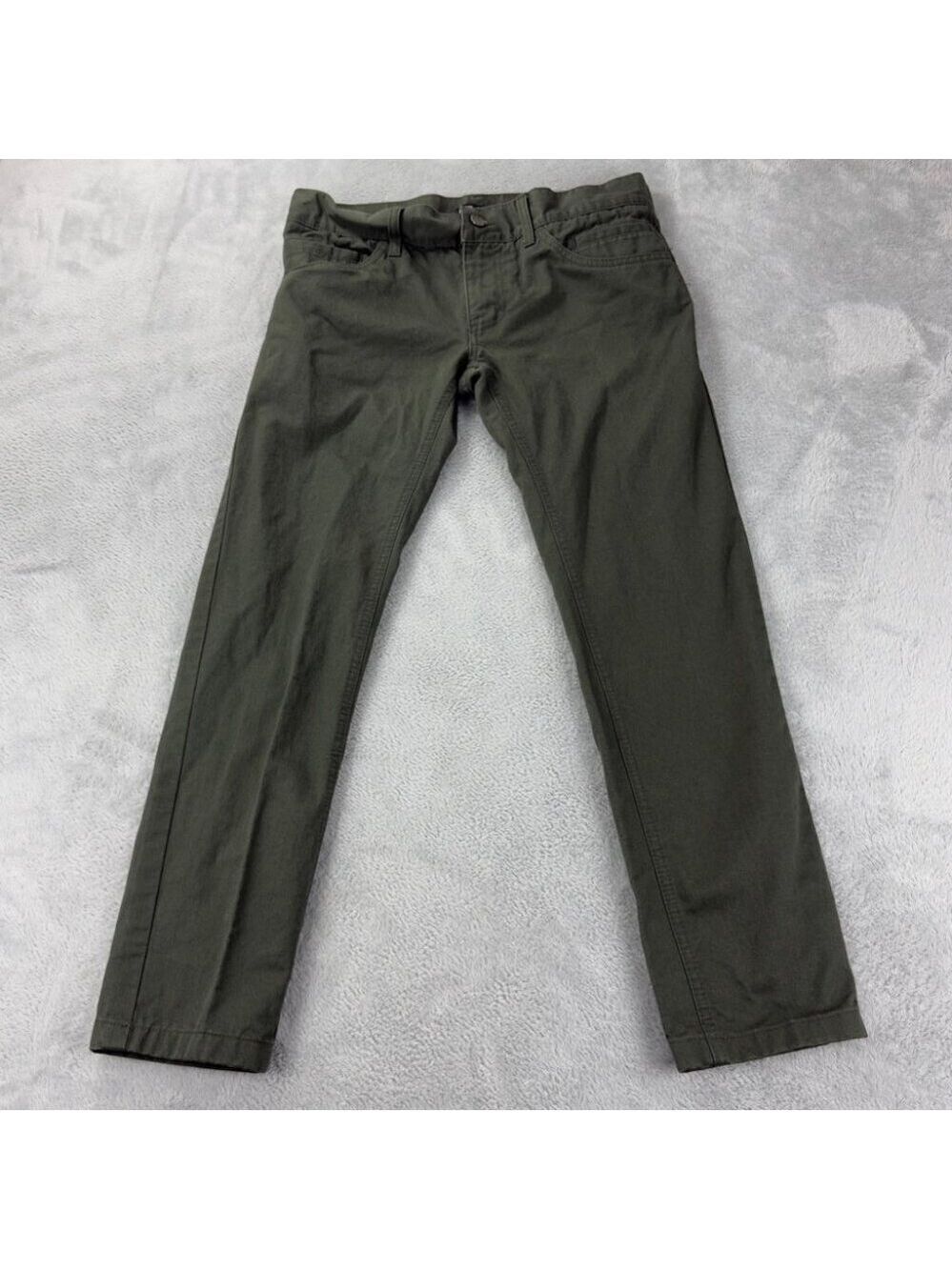 Dolce & Gabbana Green Slim Green Pants Men’s Size 48 IT